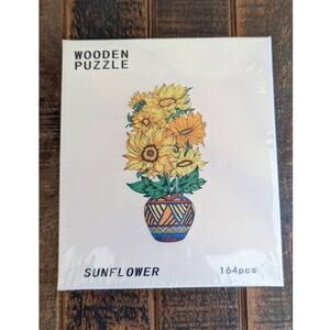 New Thick Wooden Puzzle for Adults - Sunflower